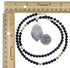 Silver Multicolor Inlay Native American Village Design Necklace Set AX94876